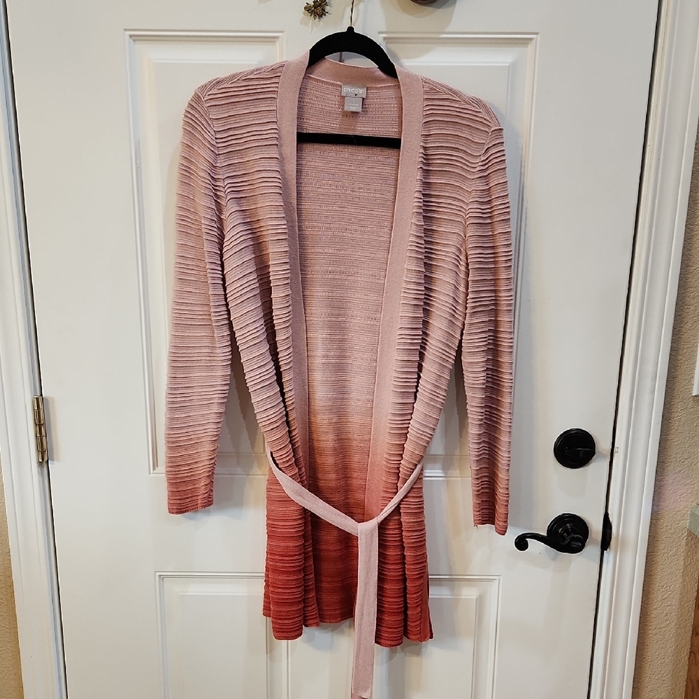 Chico's Pink Gradient Women's Cardigan